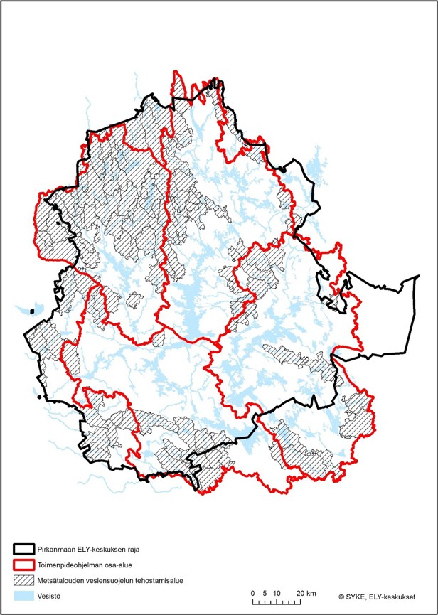 Metsätalouden ja turvetuotannon vesiensuojelun tehostamisalue
